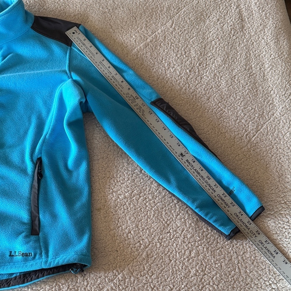 L.L. Bean Blue and Black Ski Jacket Medium - Picture 3 of 6